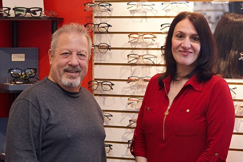 Dr. Segerson and patient at Kenmore Eye Care