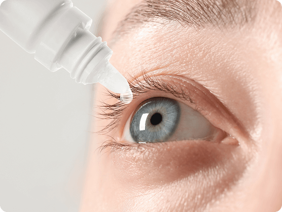 Patient smiling after her eye appointment with her local eye doctor